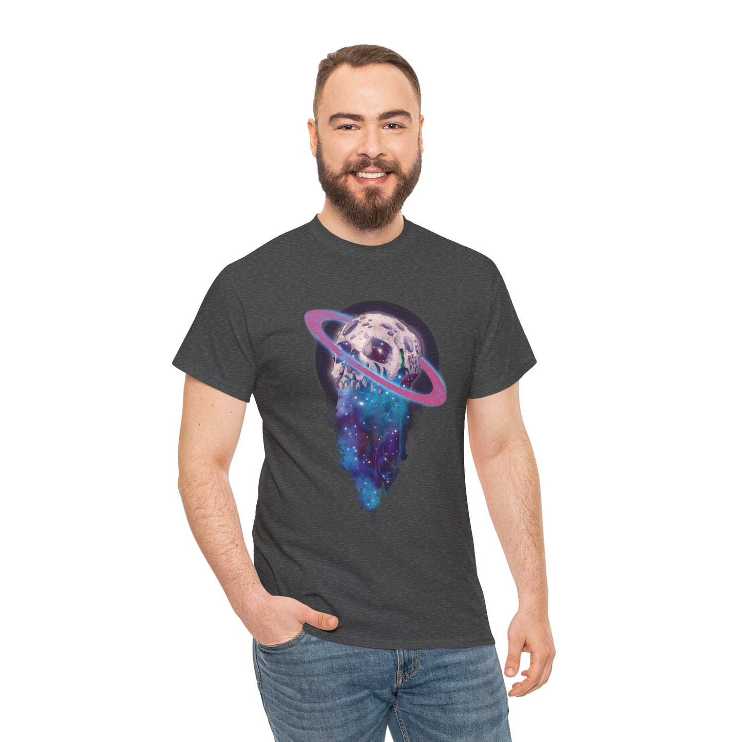 Elemental Skull Space Unisex Heavy Cotton Tee