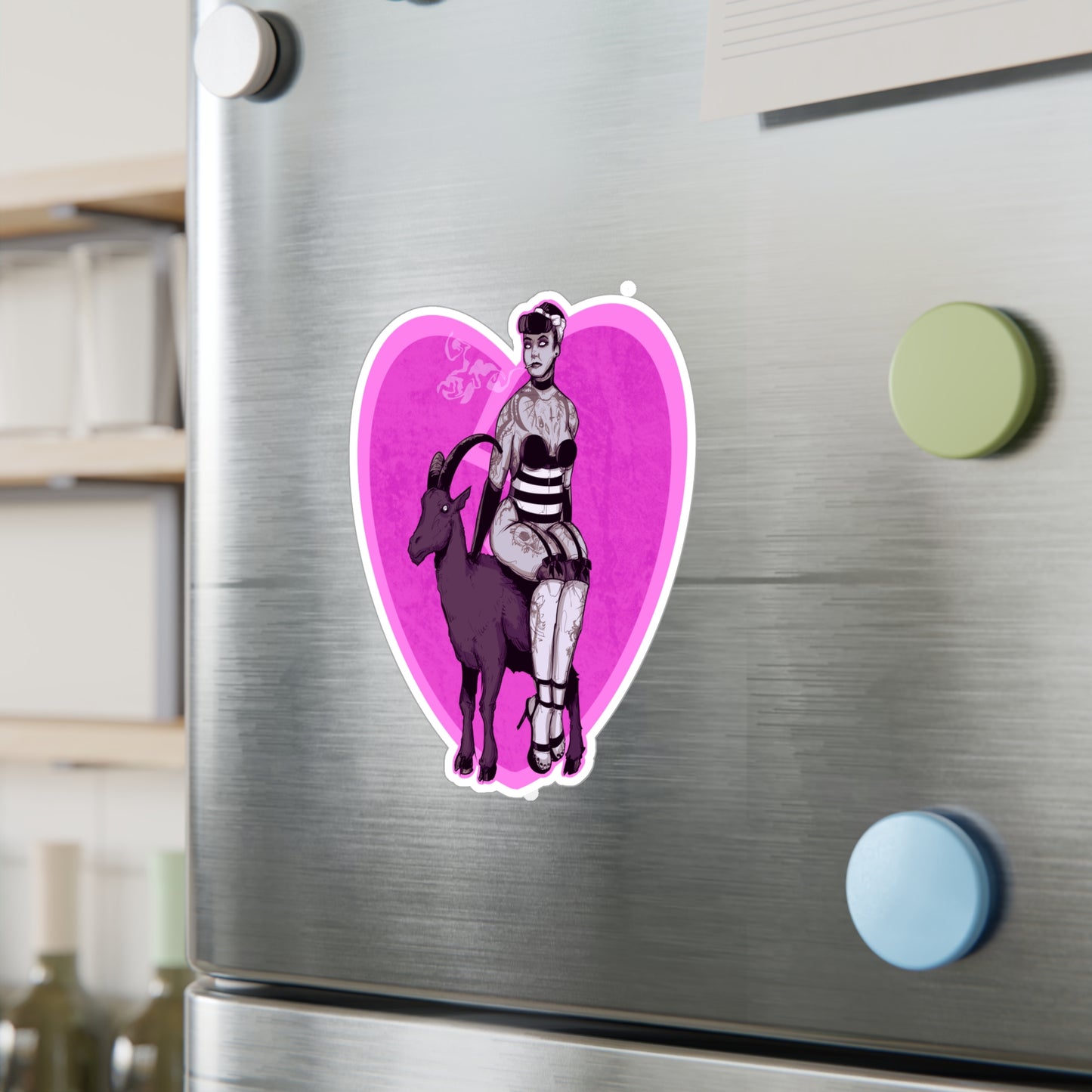 Goth Pinup Kiss-Cut Vinyl Decal