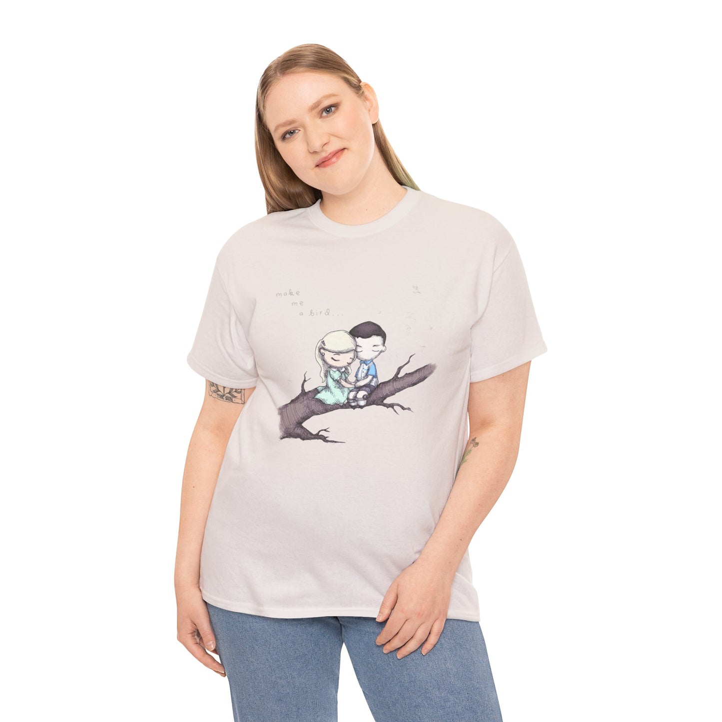 Make Me A Bird Unisex Heavy Cotton Tee
