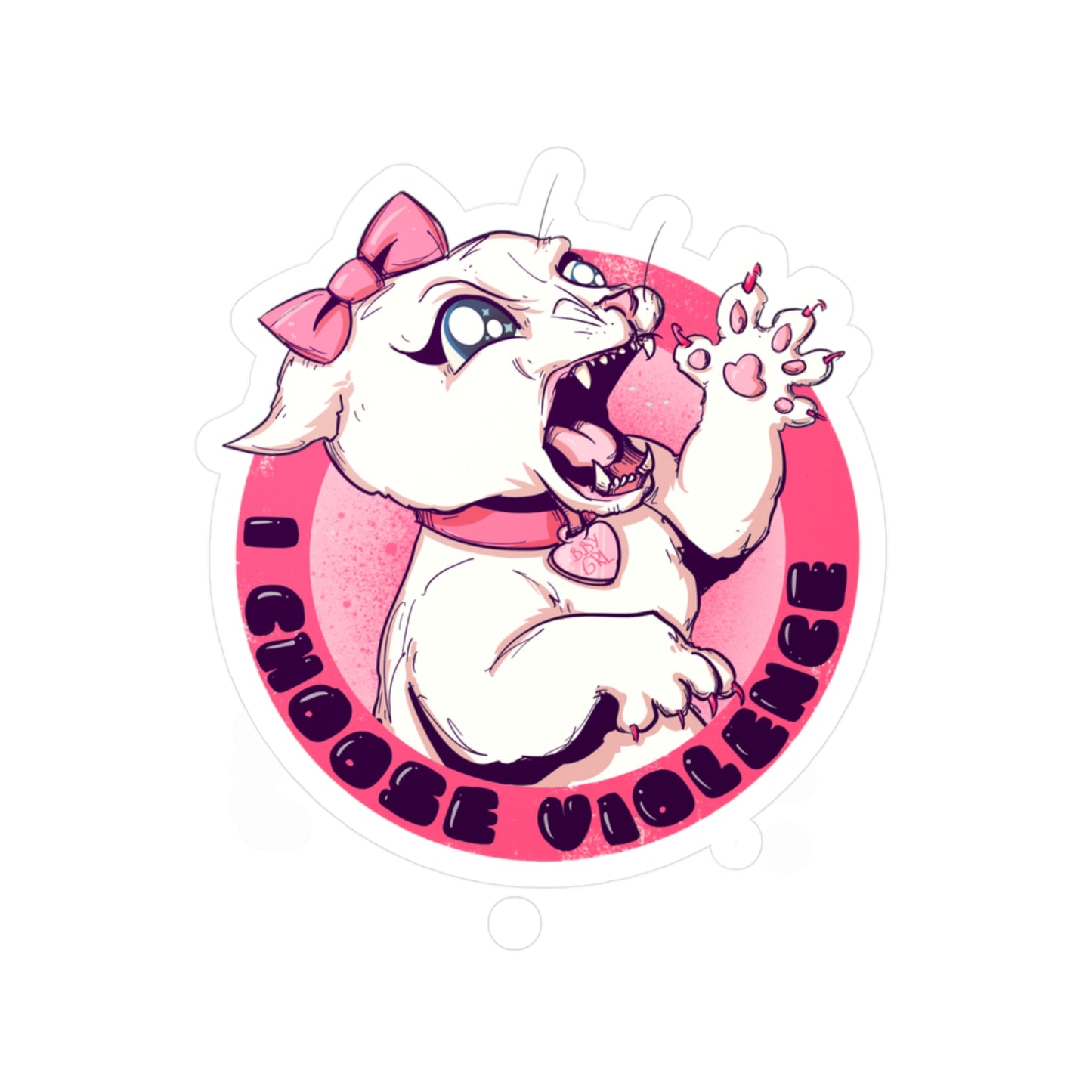 Killer Kitty Kiss-Cut Vinyl Decal