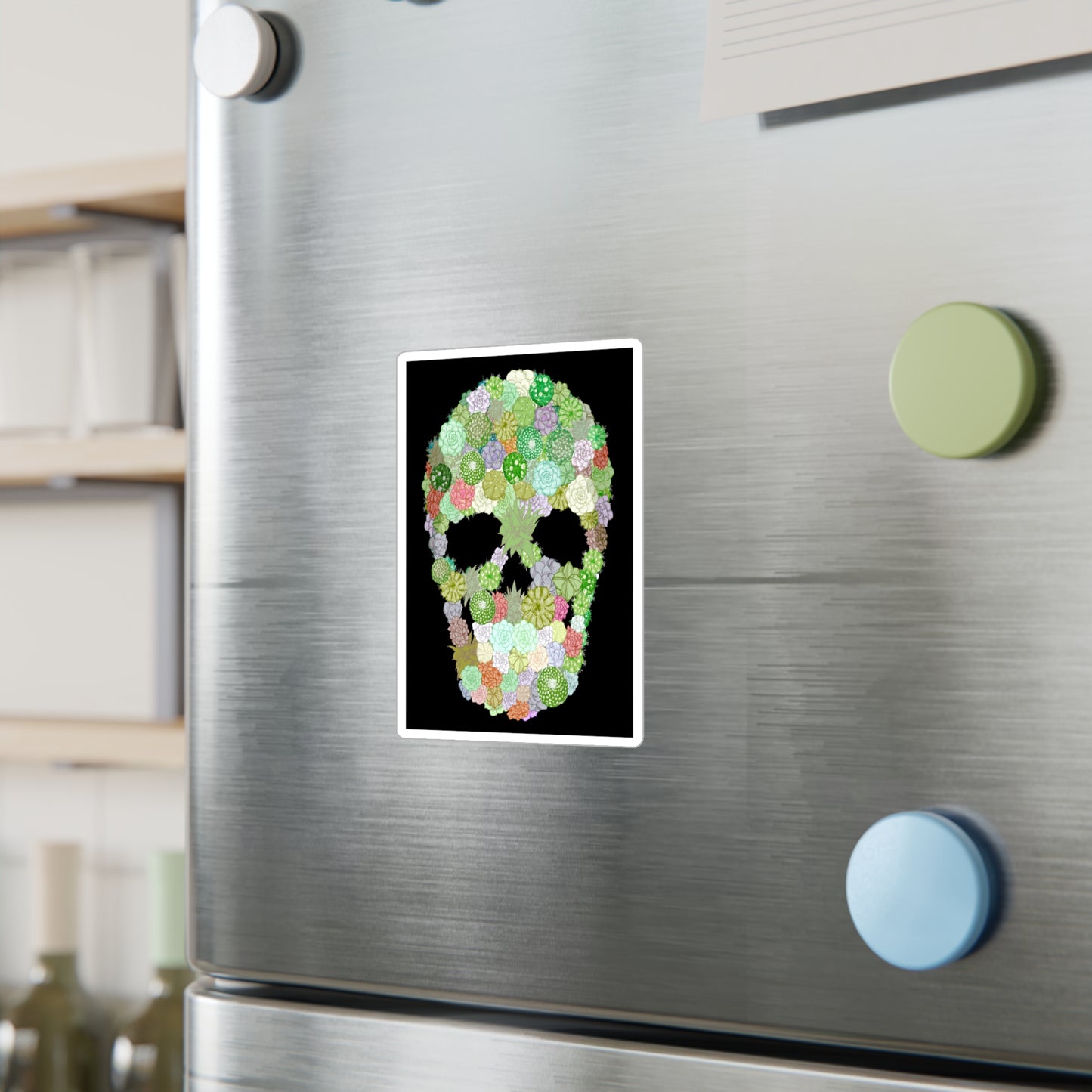 Succulent Skull Kiss-Cut Vinyl Decal