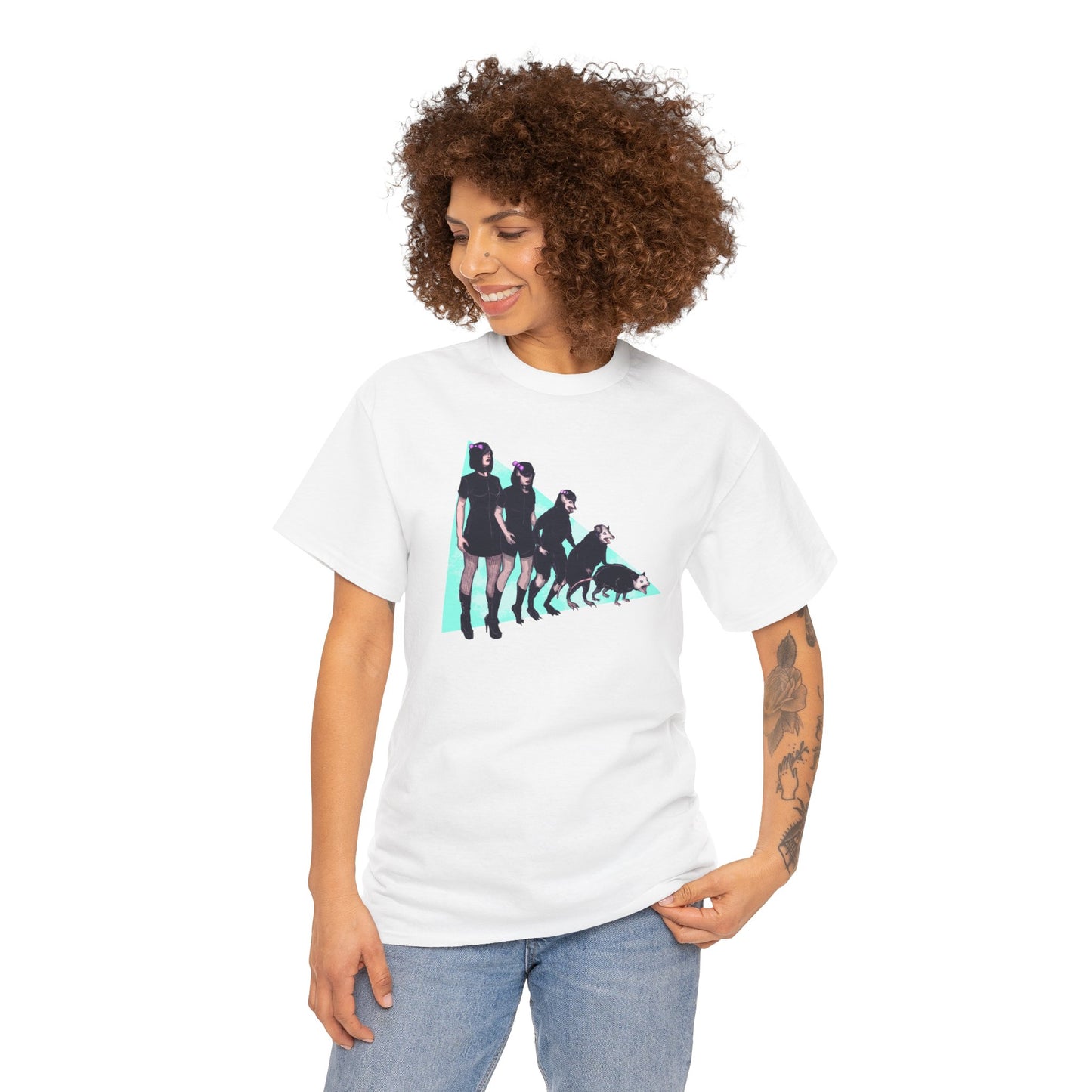 Opossum Girl Unisex Heavy Cotton Tee