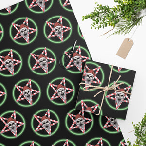 Christmas Pentagram Wrapping Paper