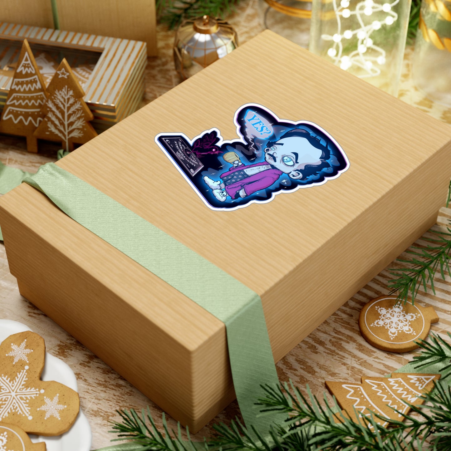 Edgar Allan Ghost Kiss-Cut Vinyl Decal