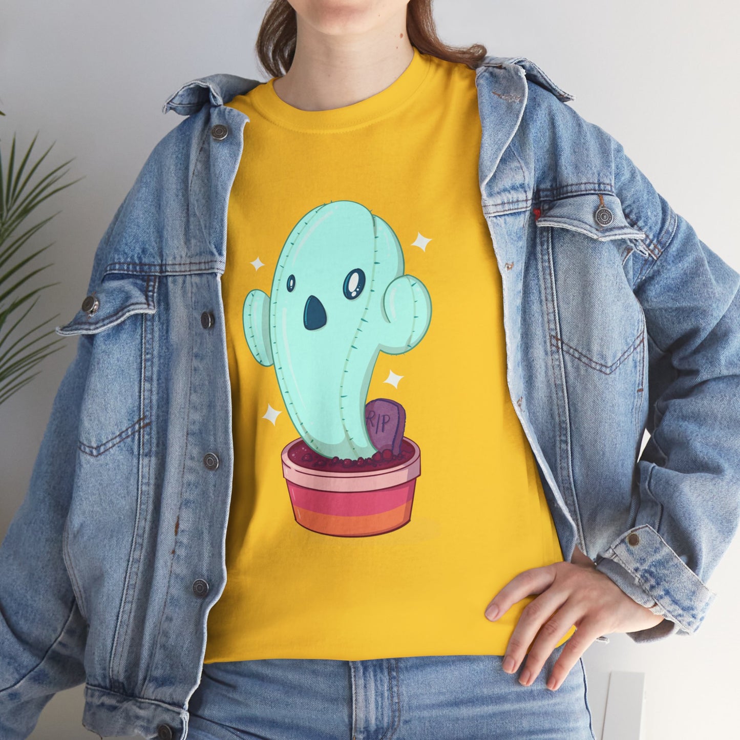Spooky Succulent Unisex Heavy Cotton Tee