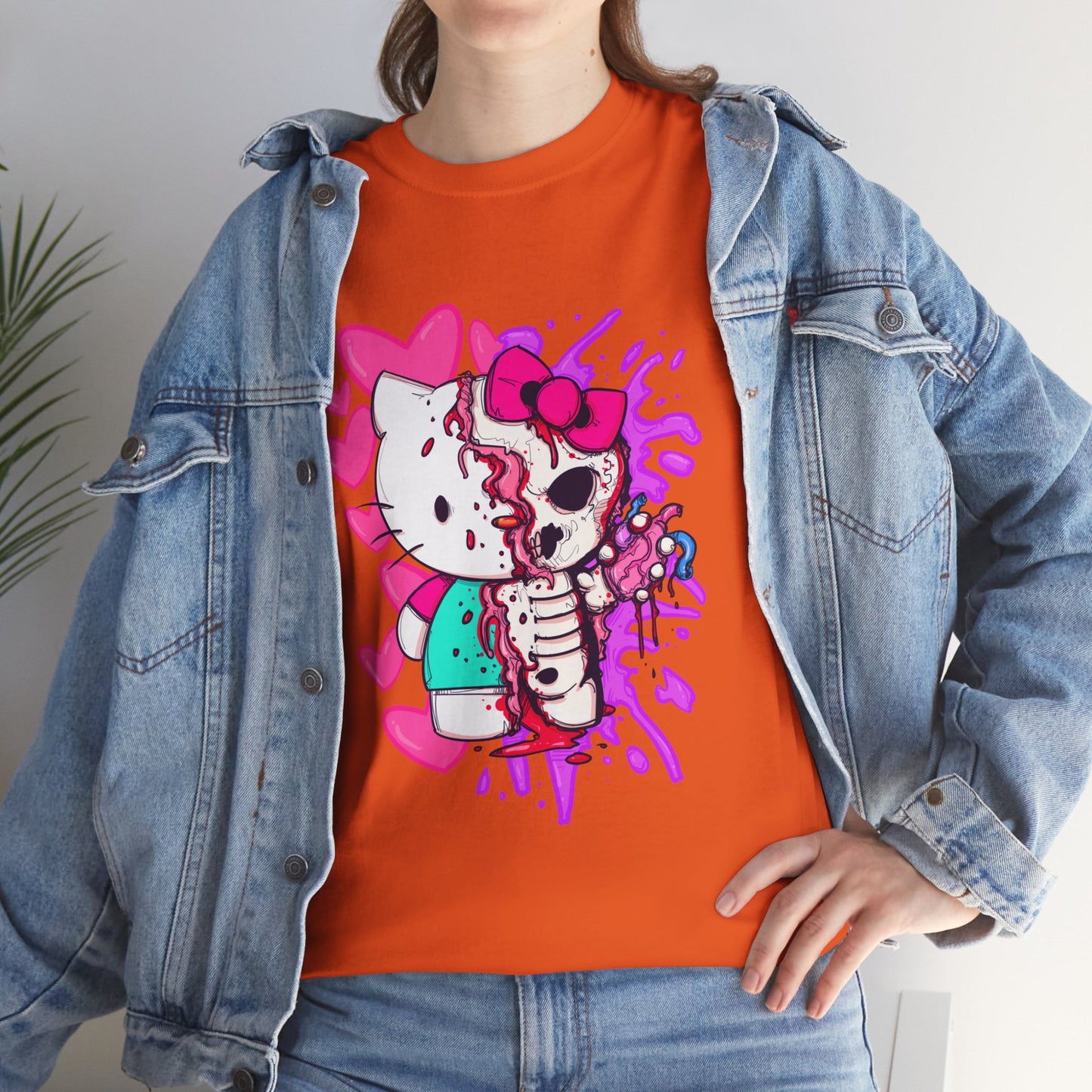 Zombie Kitty Unisex Heavy Cotton Patreon Tee