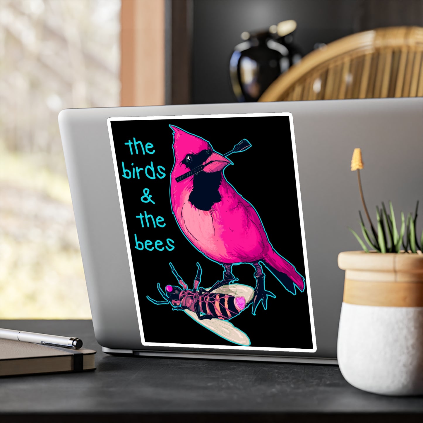 The Birds & The Bees Kiss-Cut Vinyl Decal