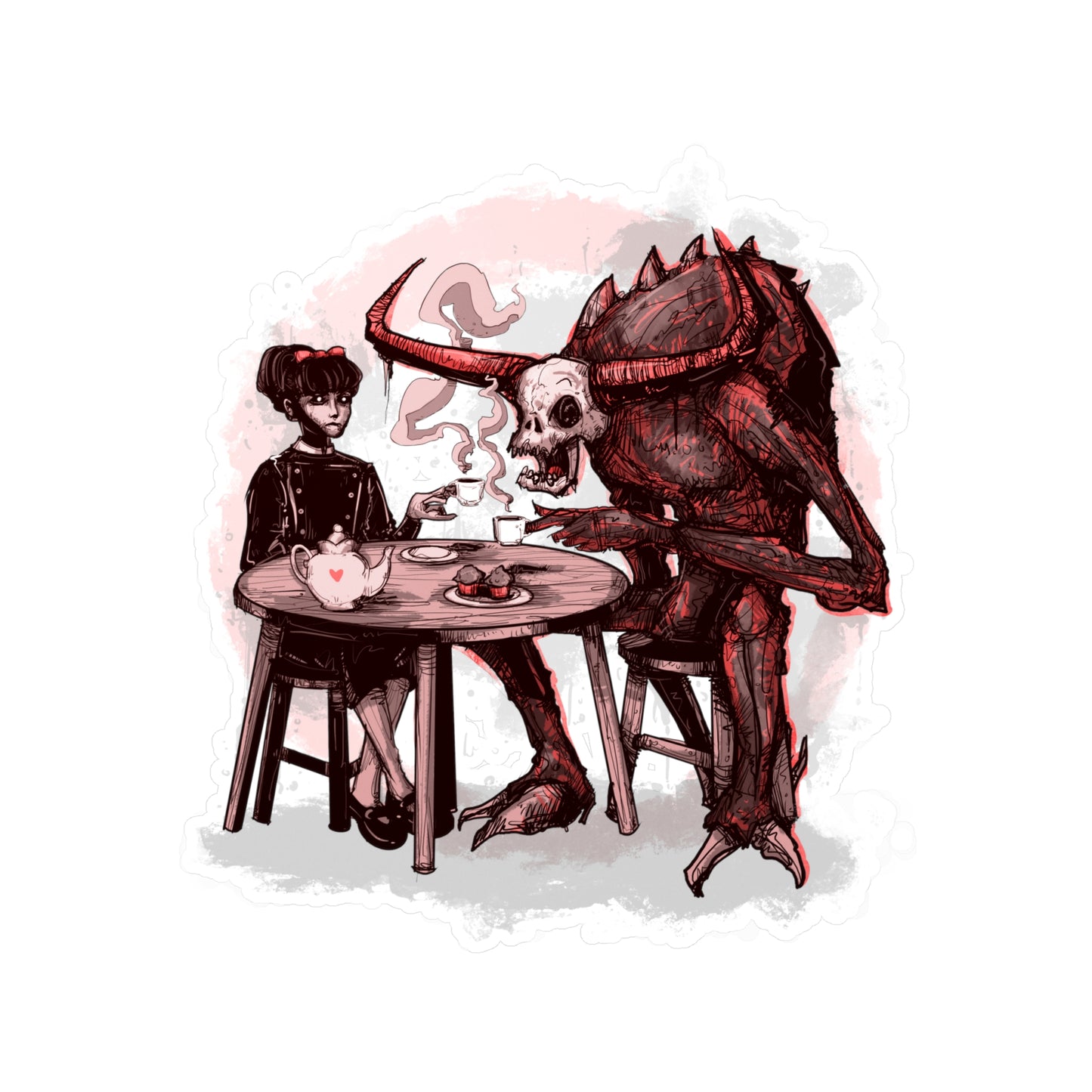 Demons For Breakfast Kiss-Cut Vinyl Decal