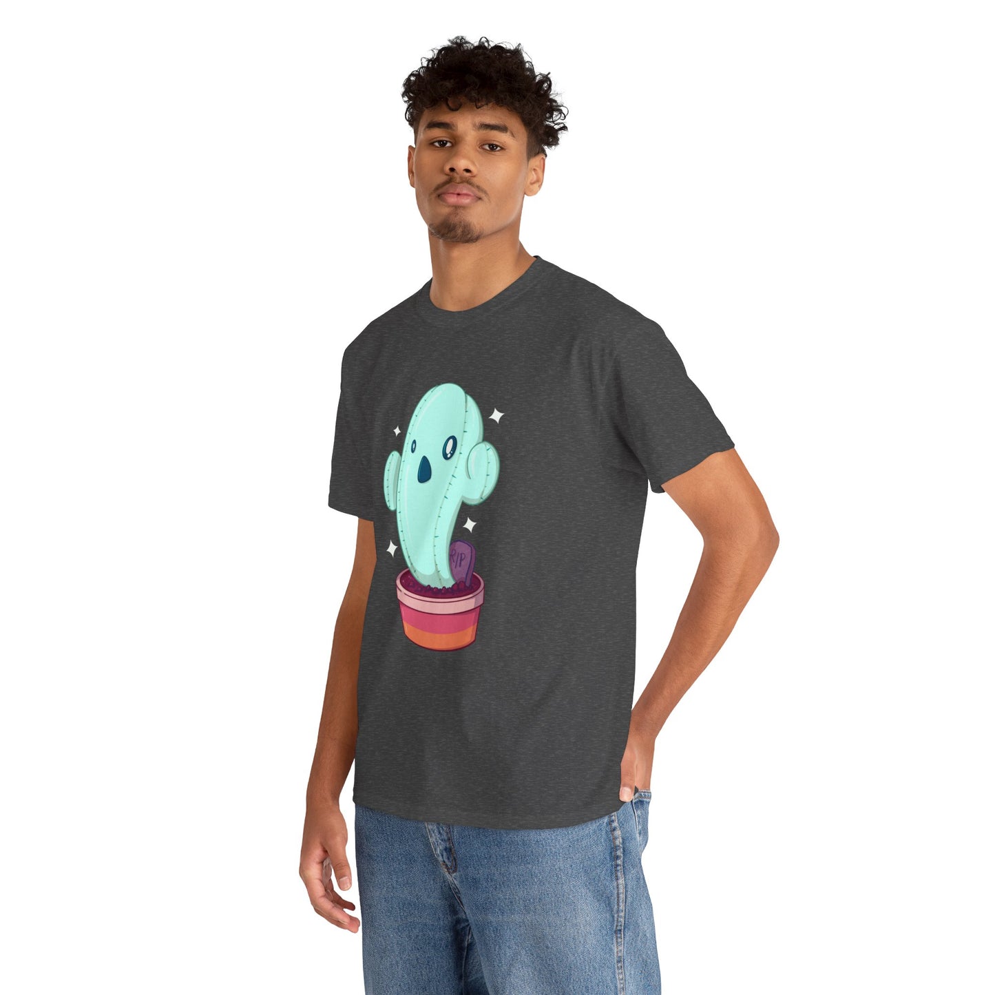 Spooky Succulent Unisex Heavy Cotton Tee