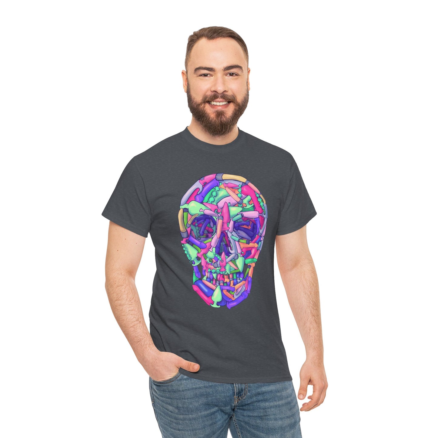 Sex Toy Skull Unisex Heavy Cotton Tee