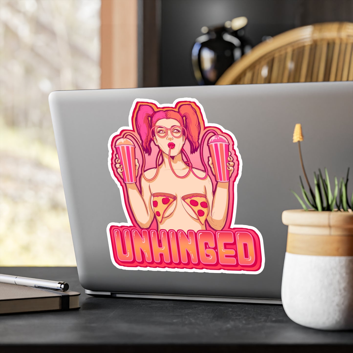 Unhinged Kiss-Cut Vinyl Decal