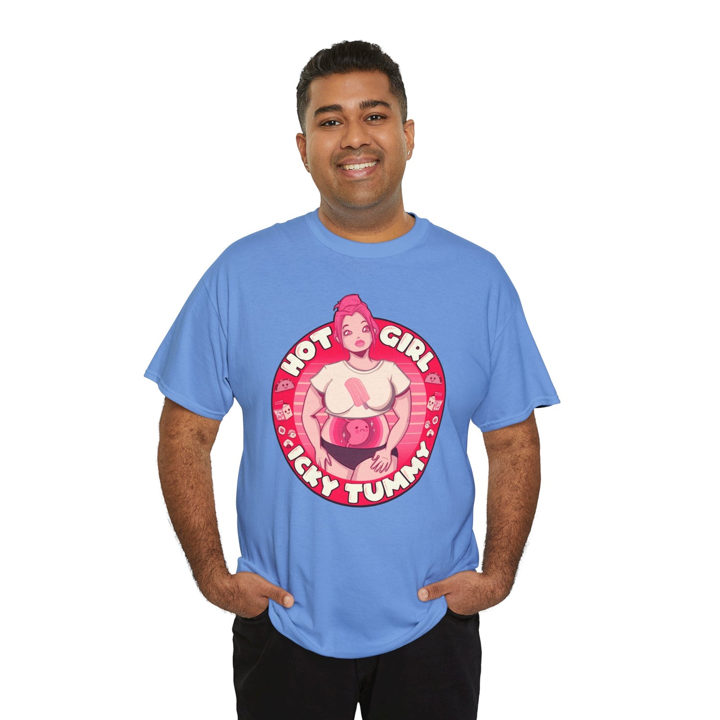 Hot Girl Icky Tummy Unisex Heavy Cotton Tee
