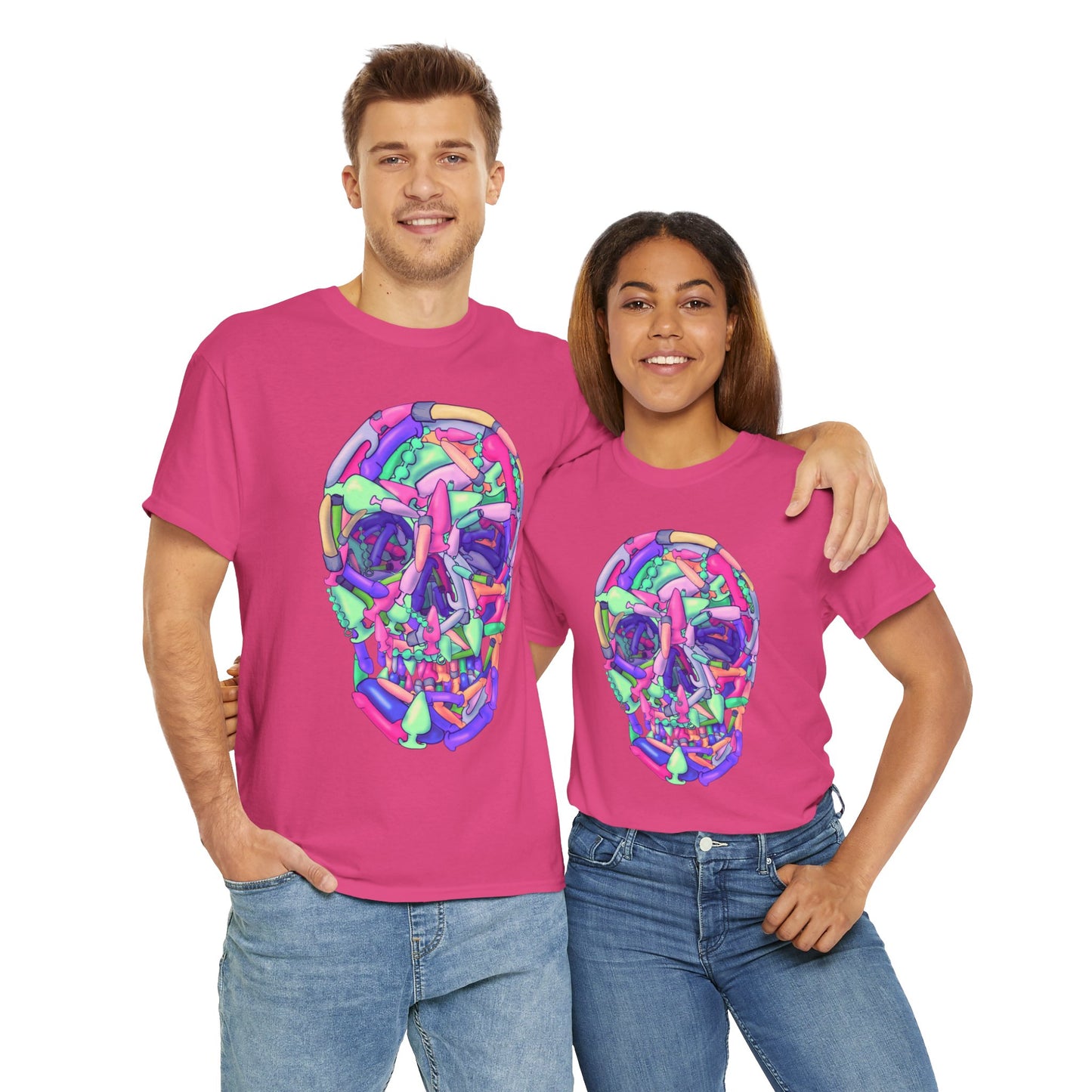 Sex Toy Skull Unisex Heavy Cotton Tee