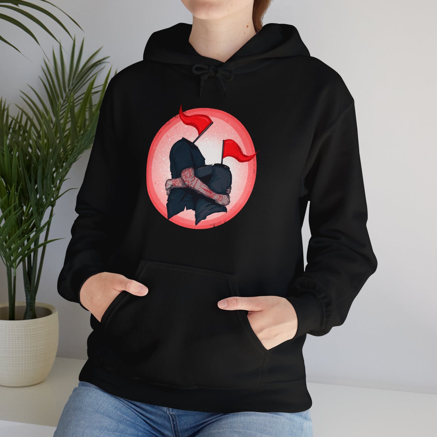 Red Flags Unisex Heavy Blend Hooded Sweatshirt