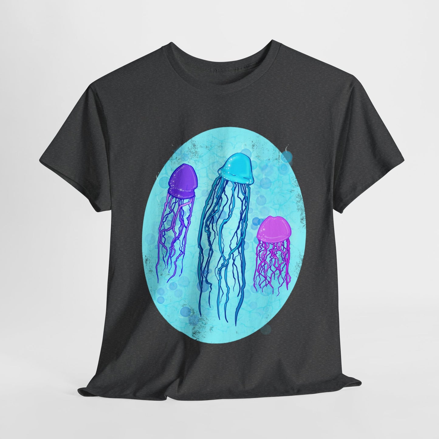 Jellyfish Varieties Unisex Heavy Cotton Tee