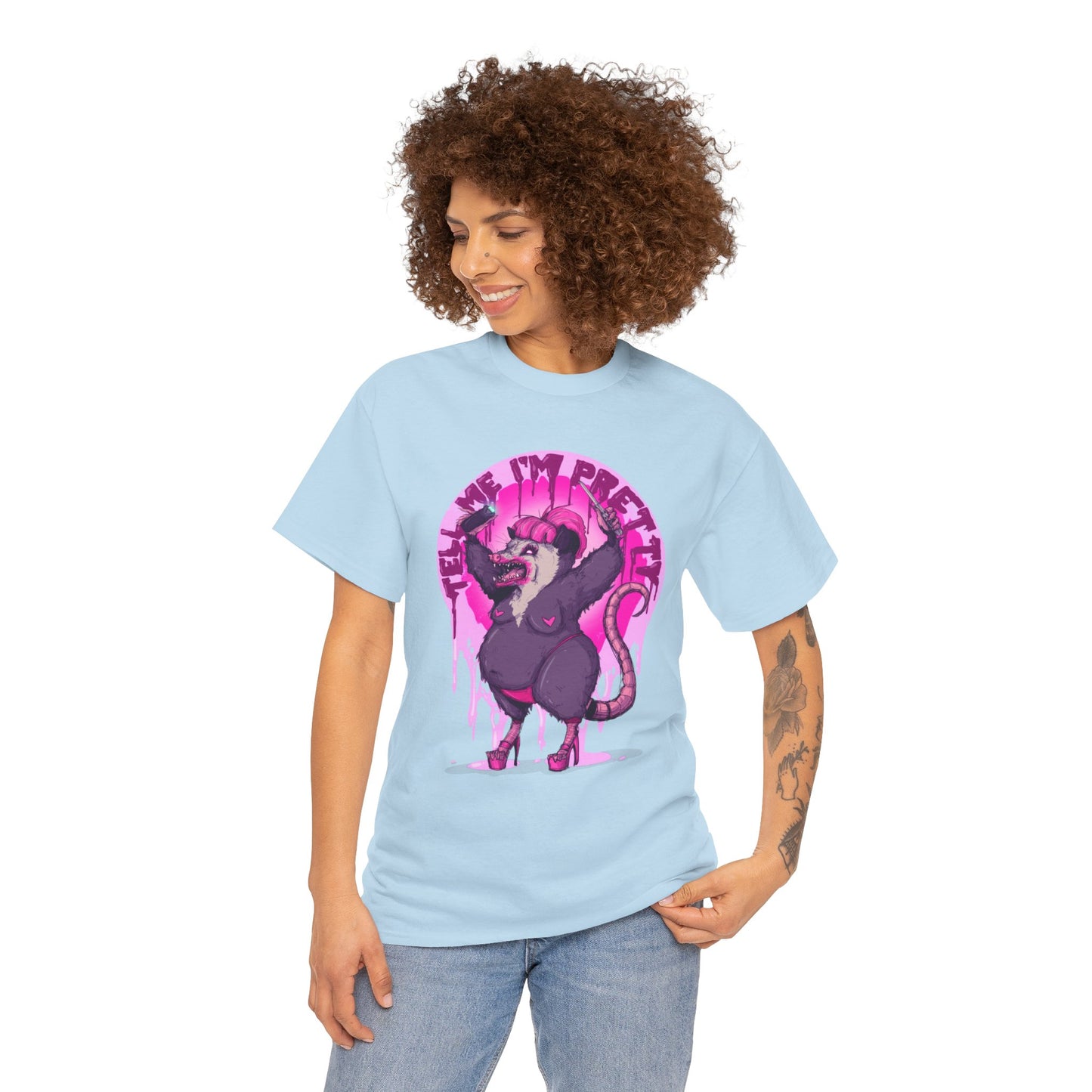 Pretty Opossum Unisex Heavy Cotton Tee