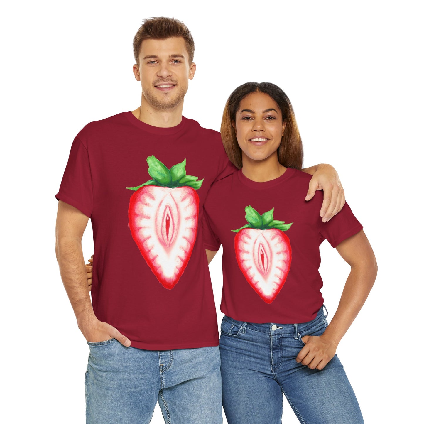 Juicy Strawberry Unisex Heavy Cotton Tee