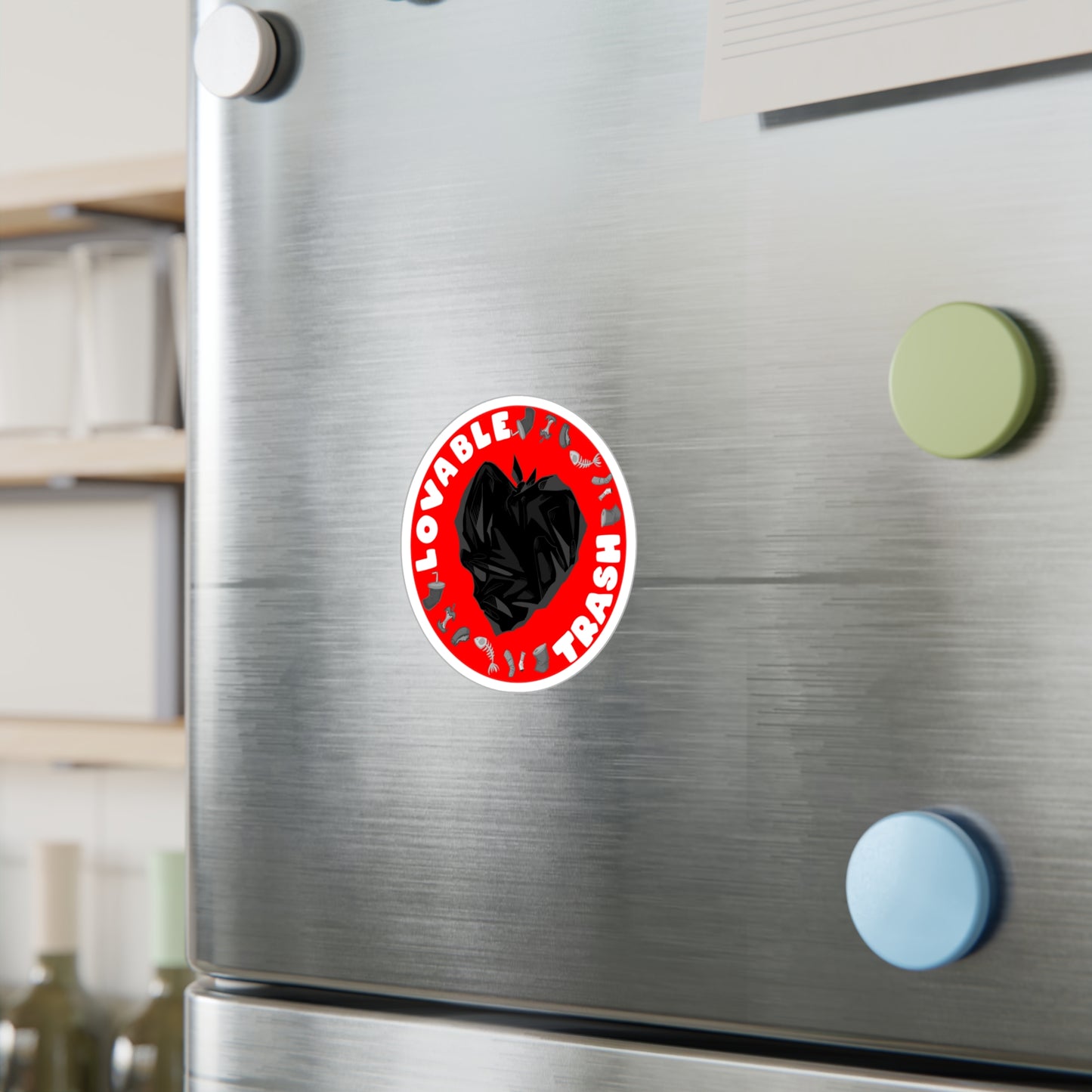Loveable Trash Kiss-Cut Vinyl Decal