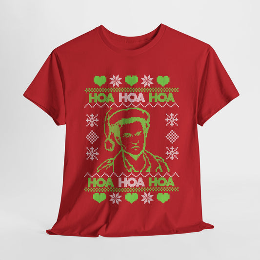 HOA HOA HOA Christmas (Green) Unisex Heavy Cotton Tee