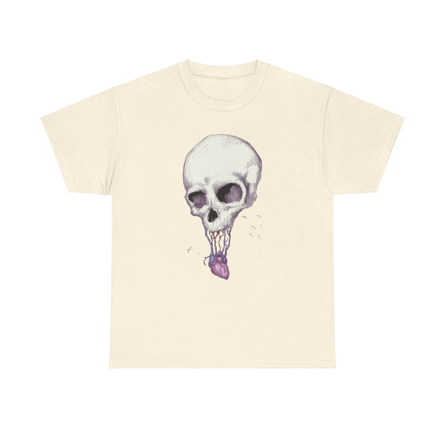 Skull Heart Unisex Heavy Cotton Tee
