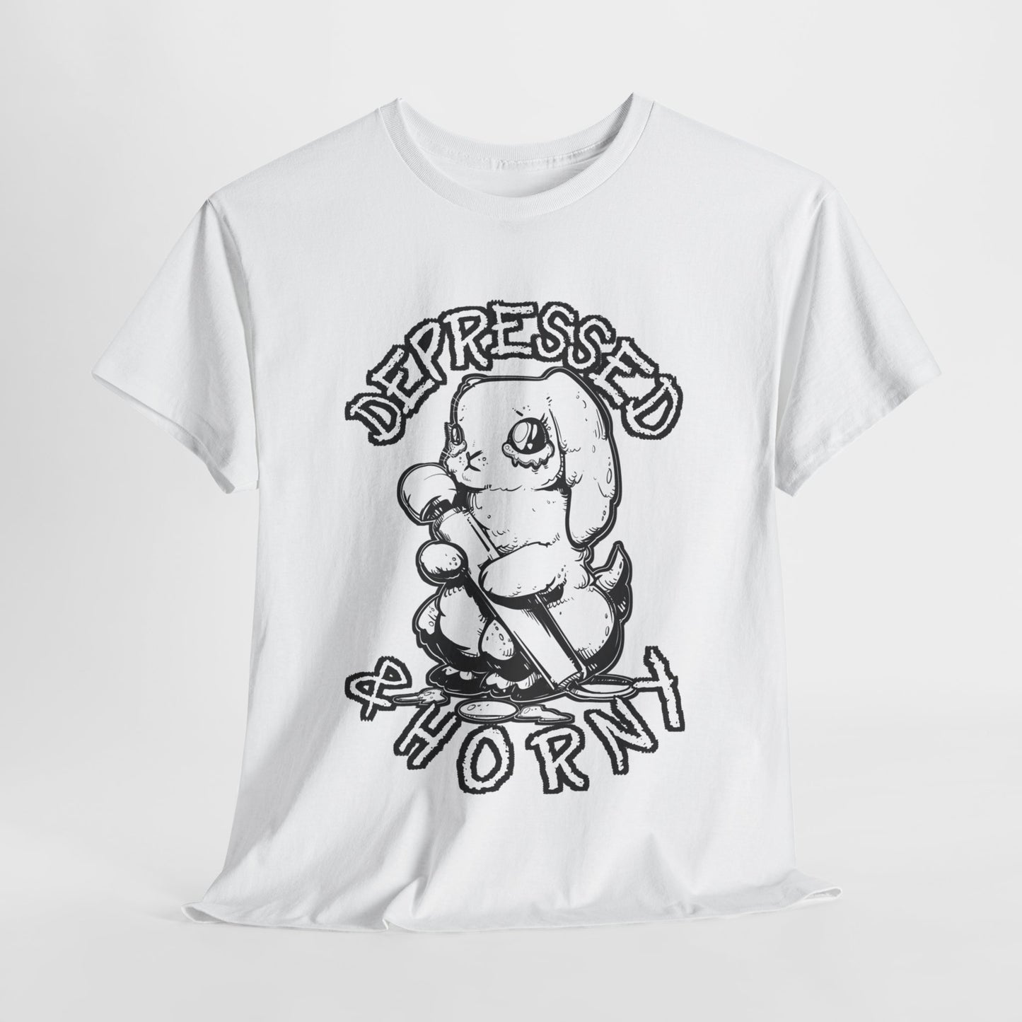Depressed Bunny Unisex Heavy Cotton Tee