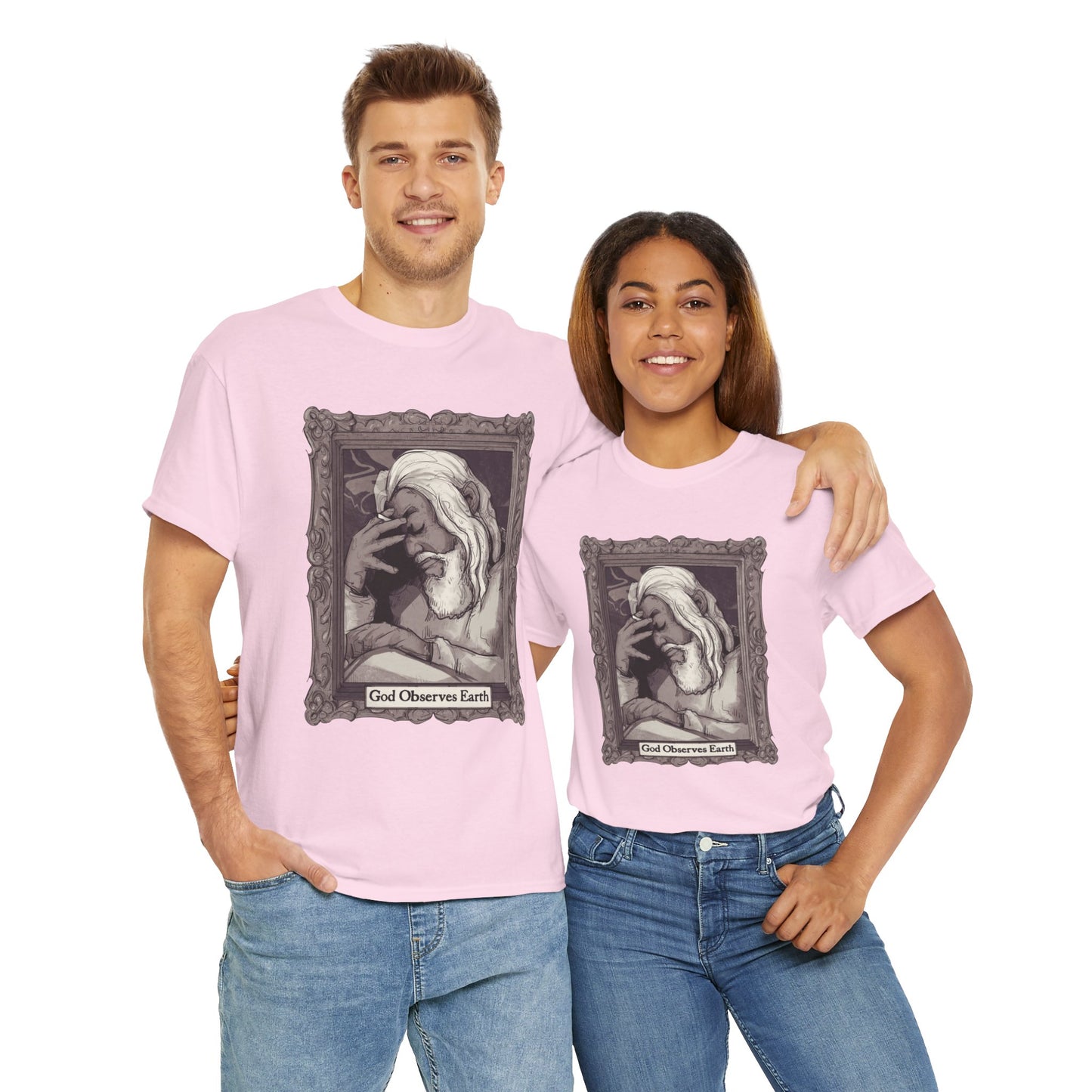 God Observes Earth Unisex Heavy Cotton Tee