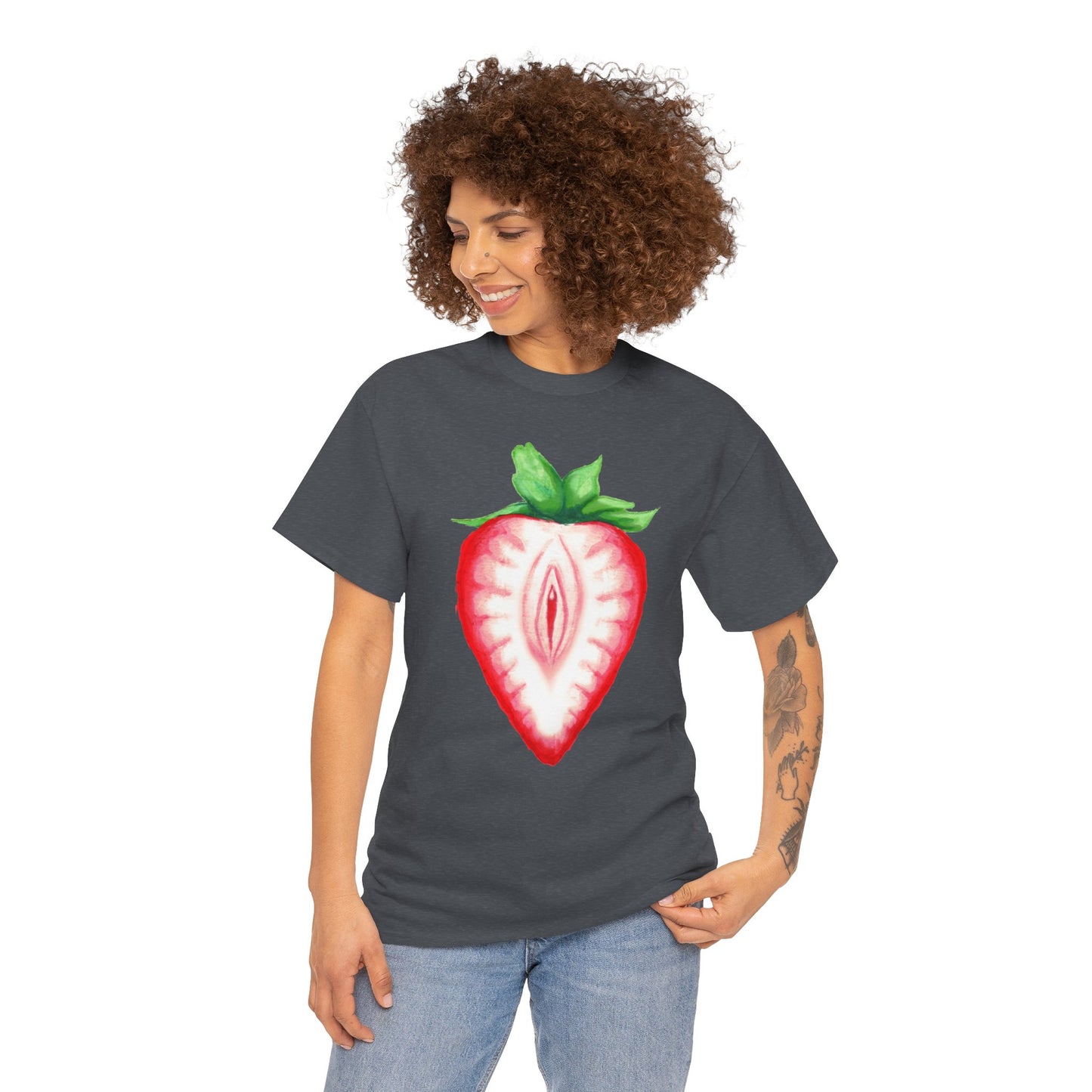 Juicy Strawberry Unisex Heavy Cotton Tee