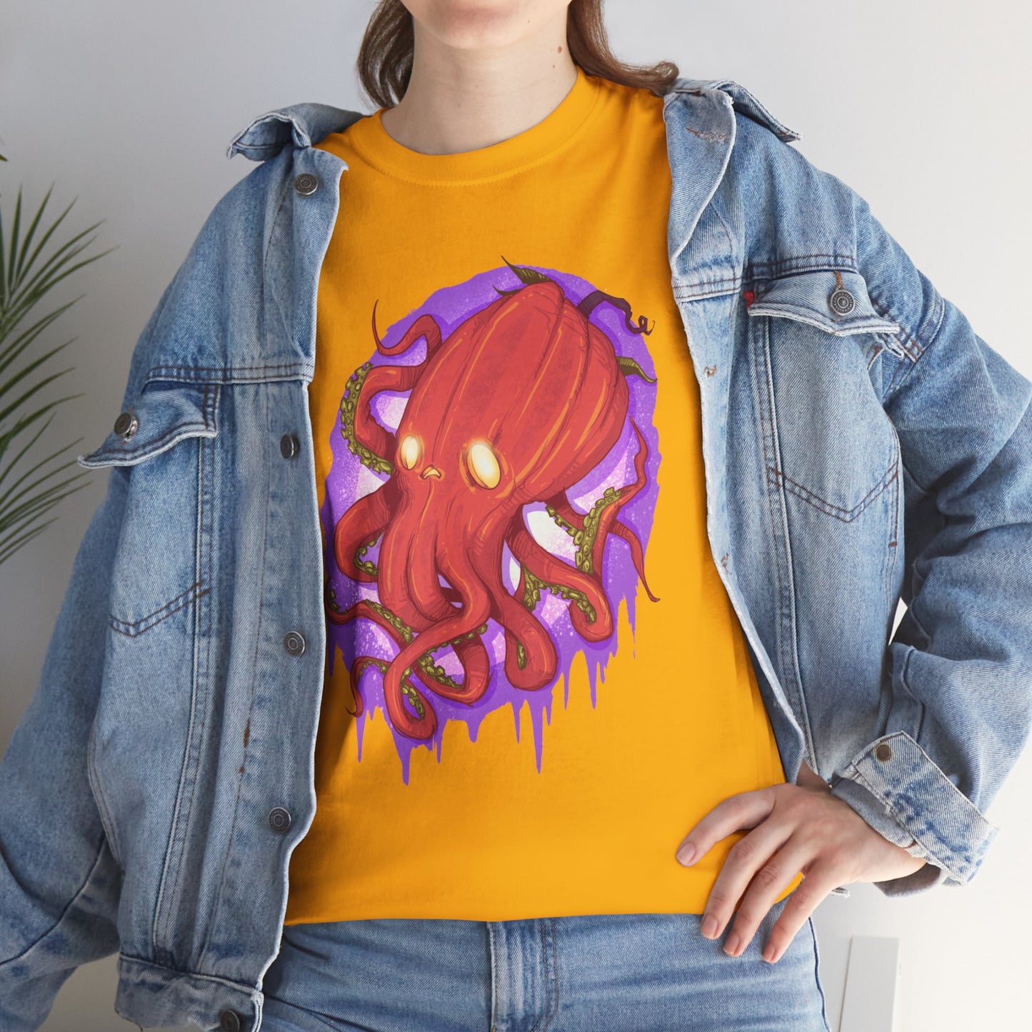 Octopumpkin Unisex Heavy Cotton Tee