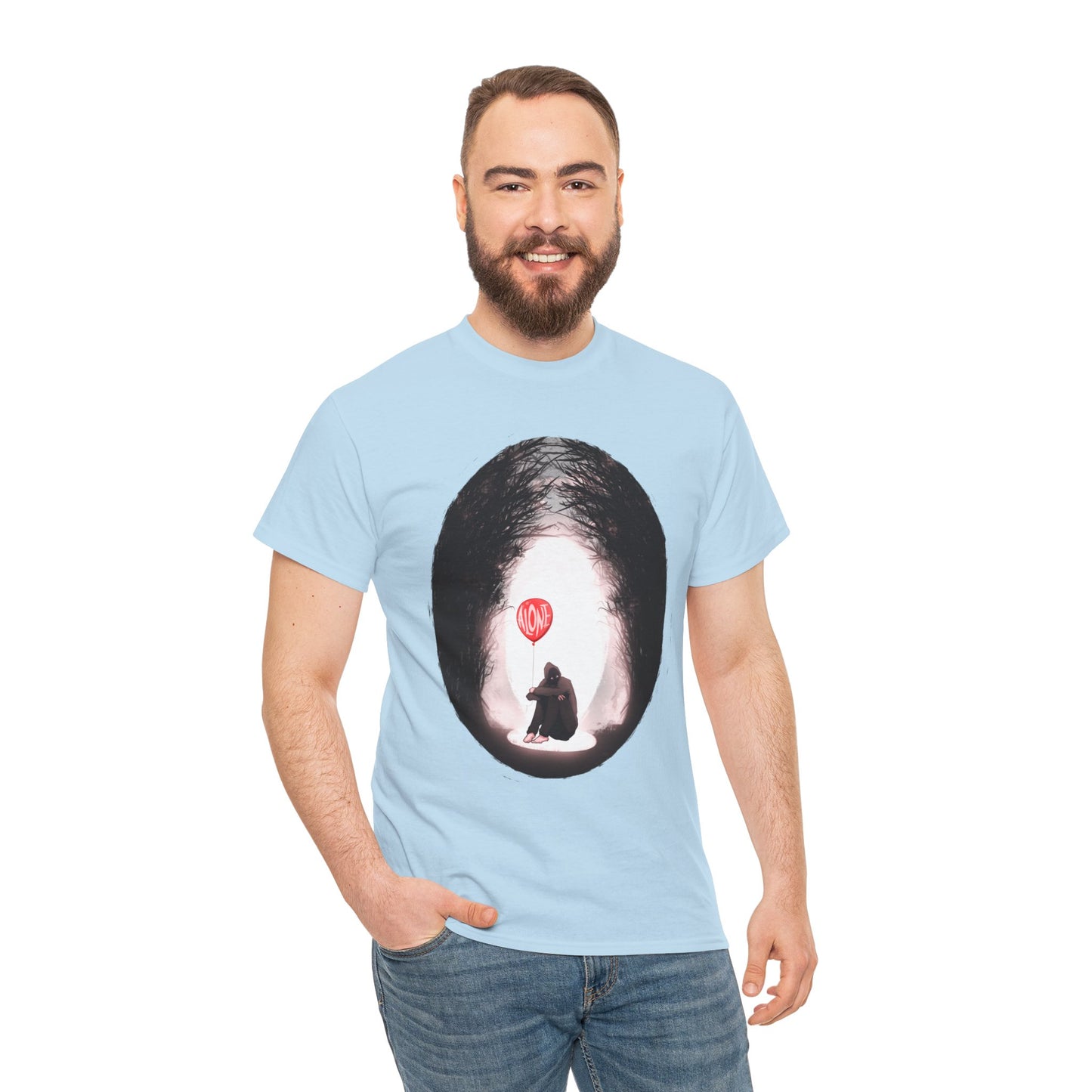 Forever Alone Unisex Heavy Cotton Tee