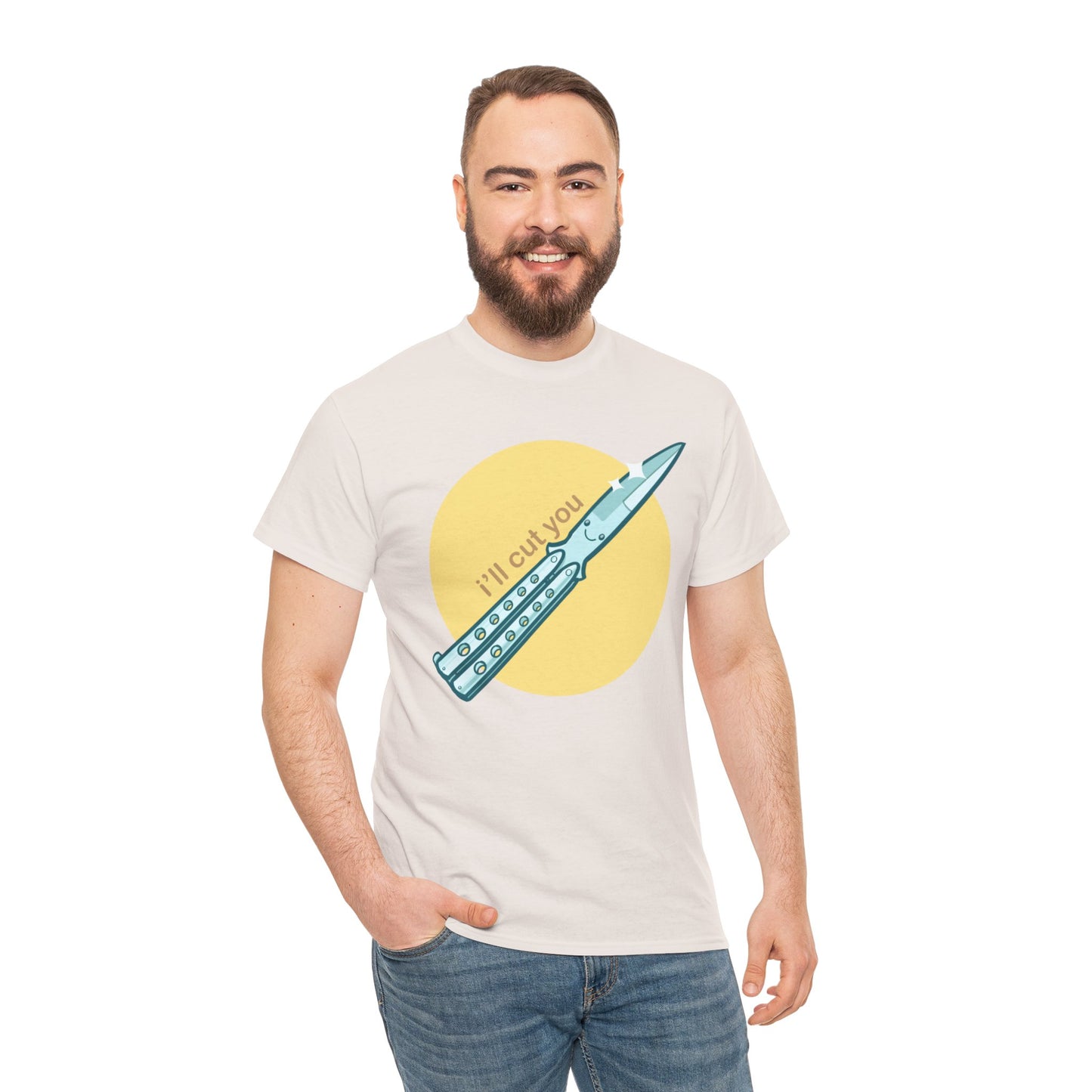 I'll Cut You Unisex Heavy Cotton Tee