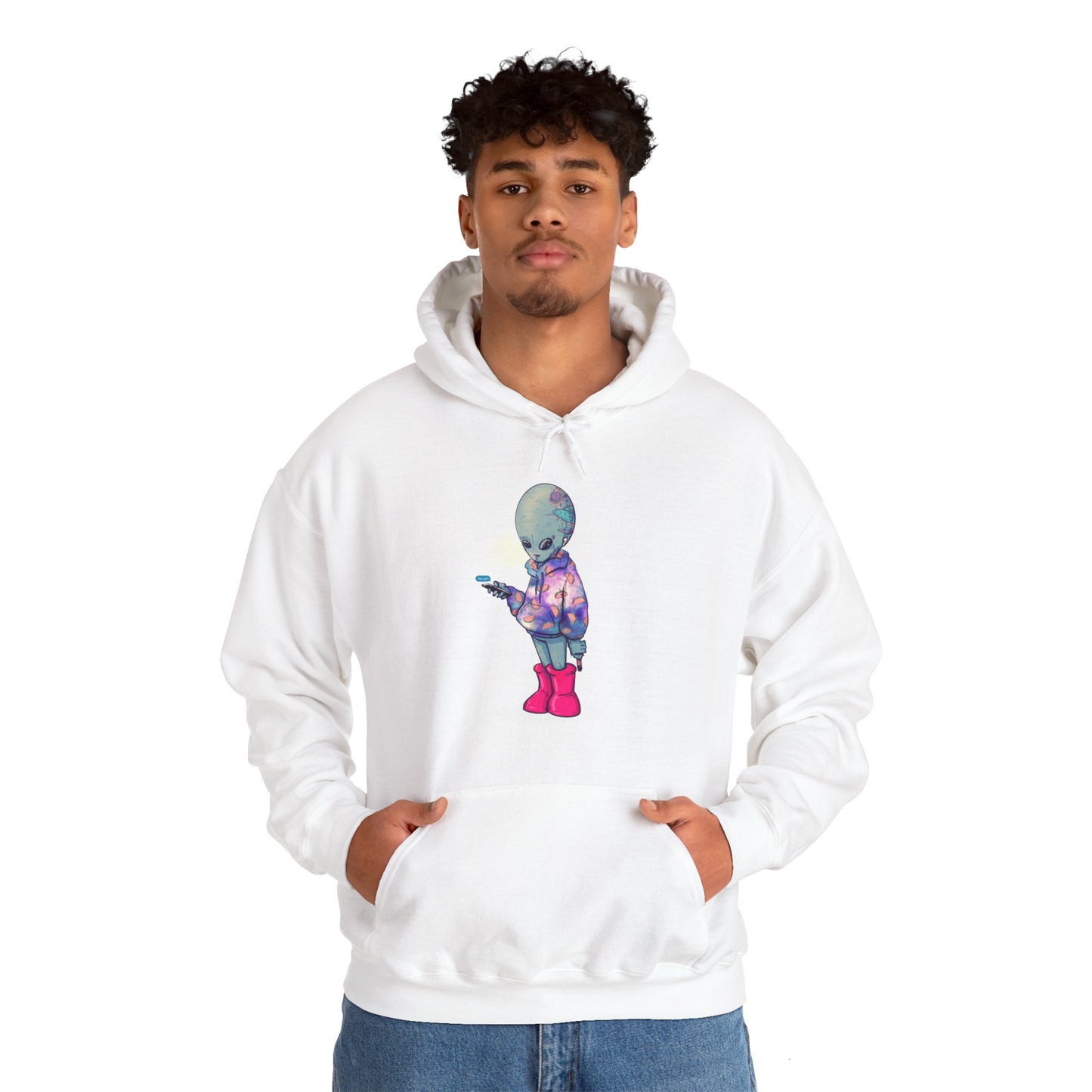 Earth Alien Unisex Heavy Blend Hooded Sweatshirt