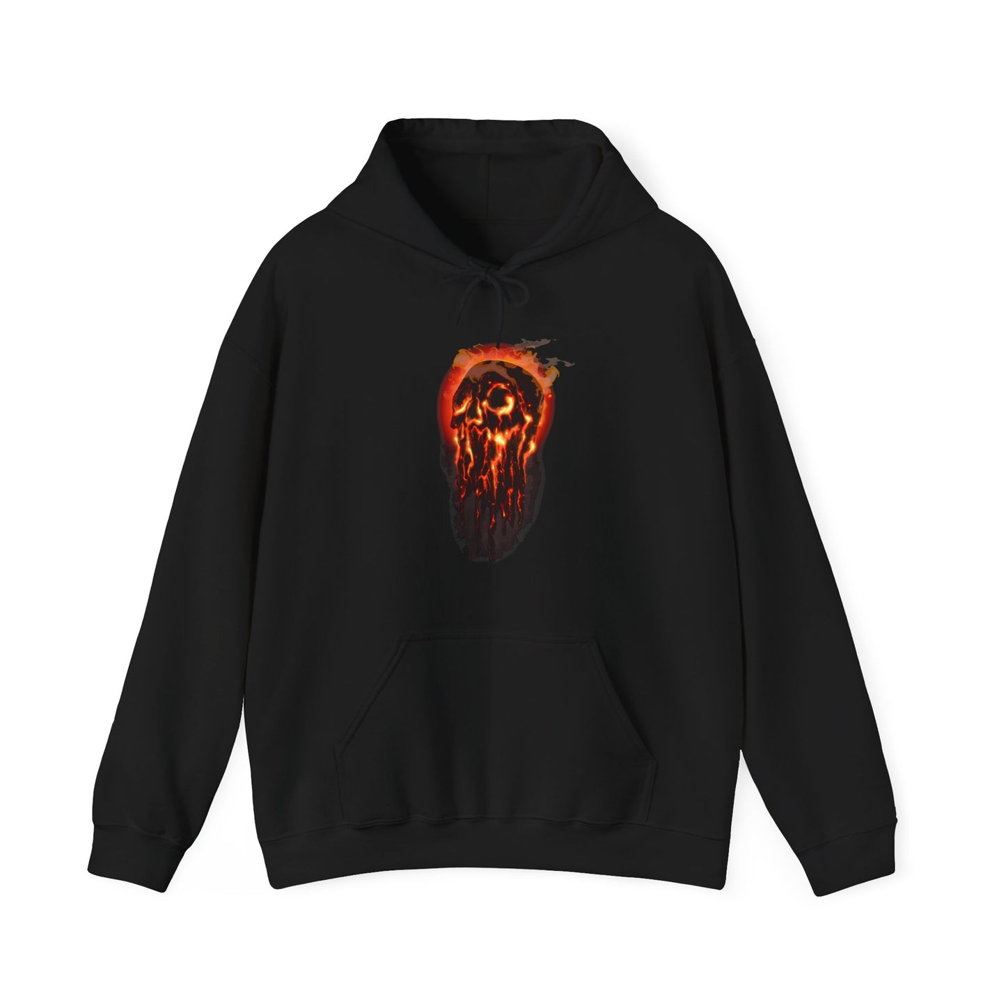Elemental Skull Fire Unisex Heavy Blend Hooded Sweatshirt