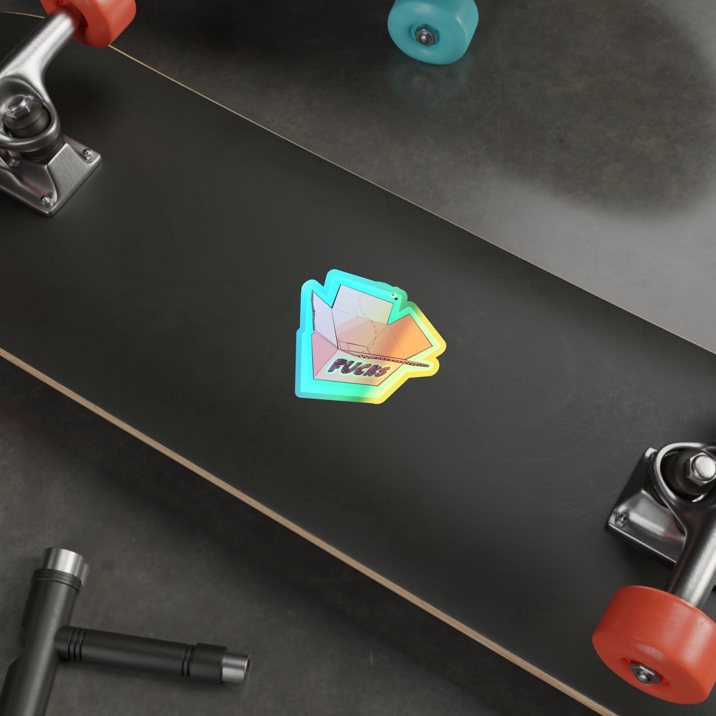 No Fucks Left Holographic Die-cut Stickers