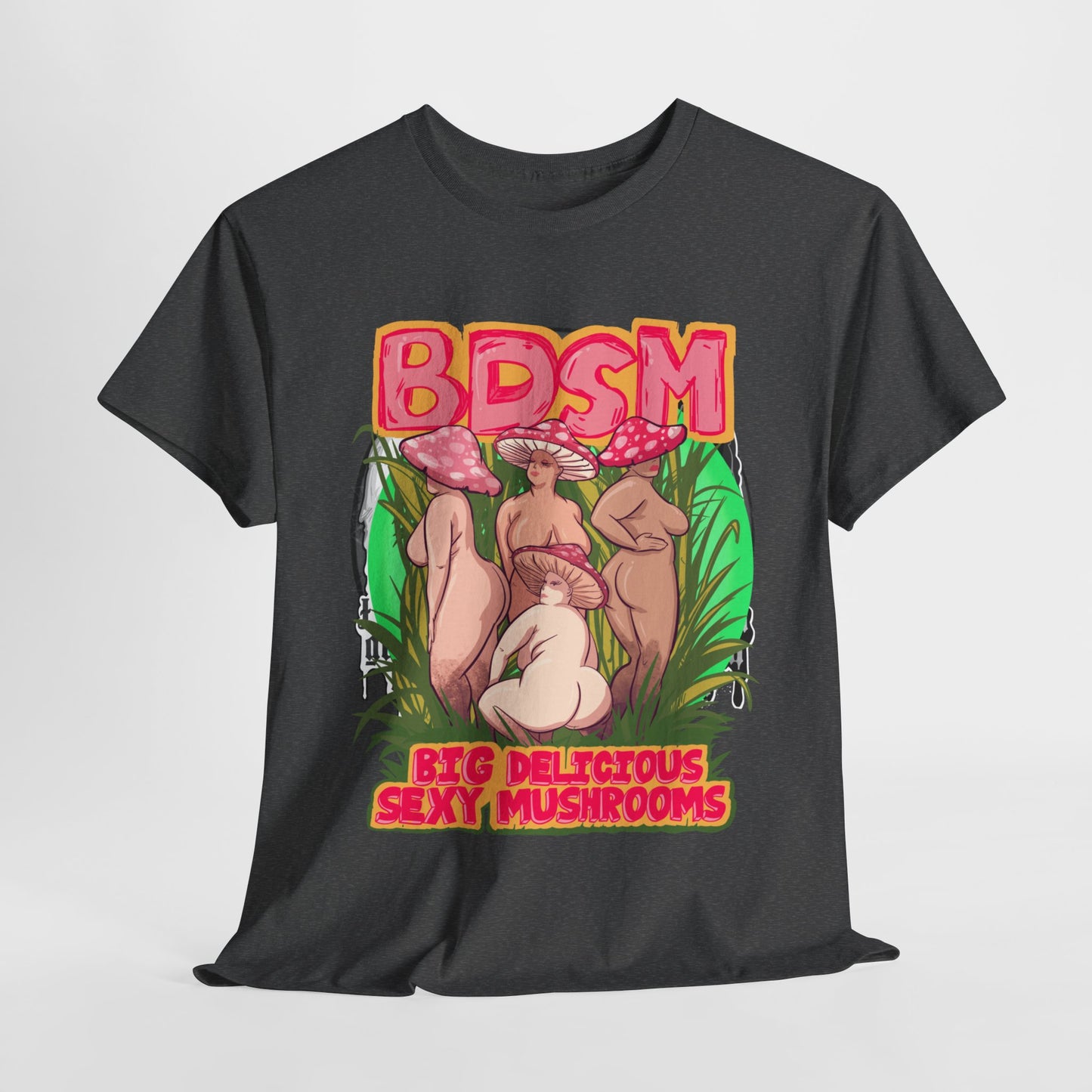 Big Delicious Sexy Mushrooms Unisex Heavy Cotton Tee