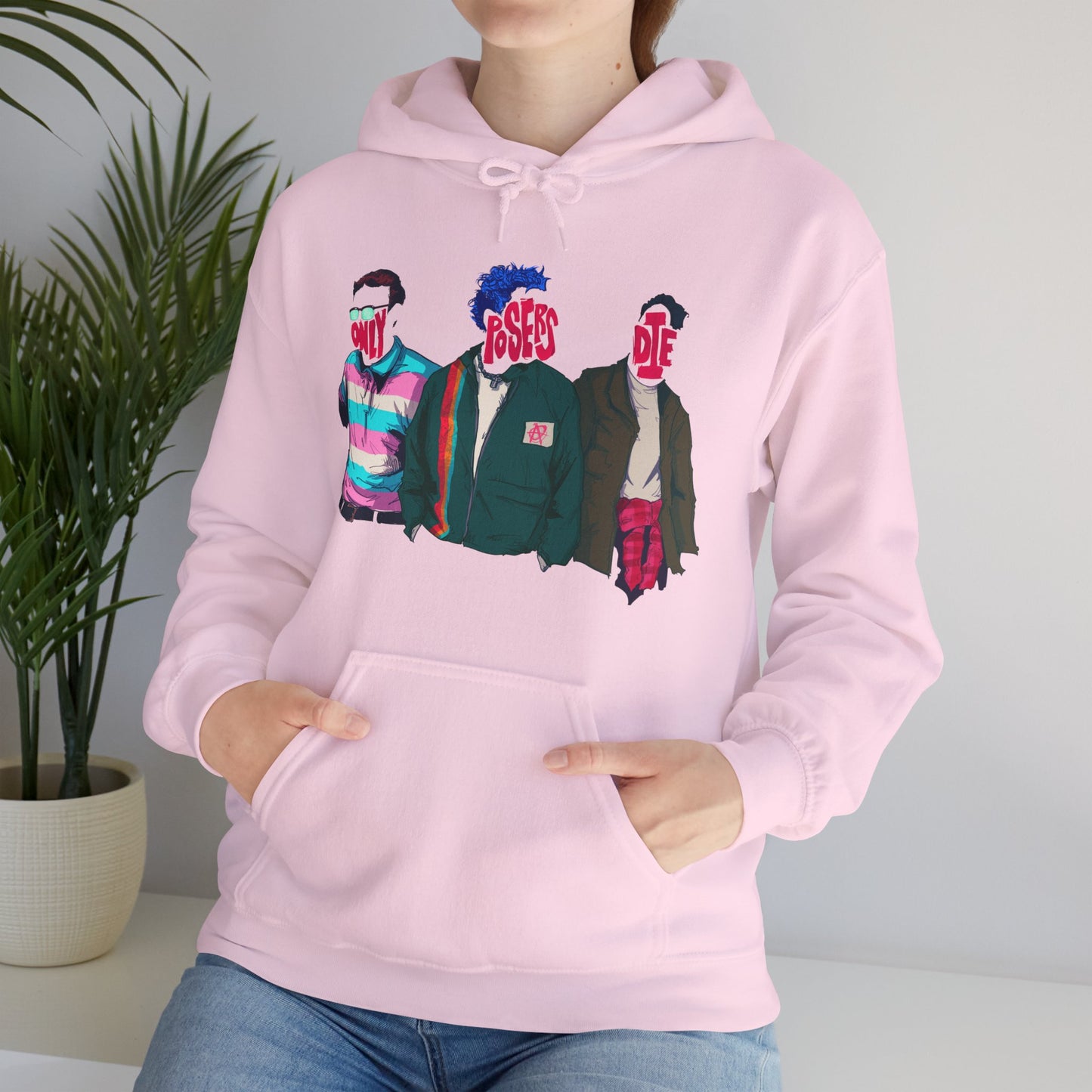 Only Posers Die Unisex Heavy Blend Hooded Sweatshirt
