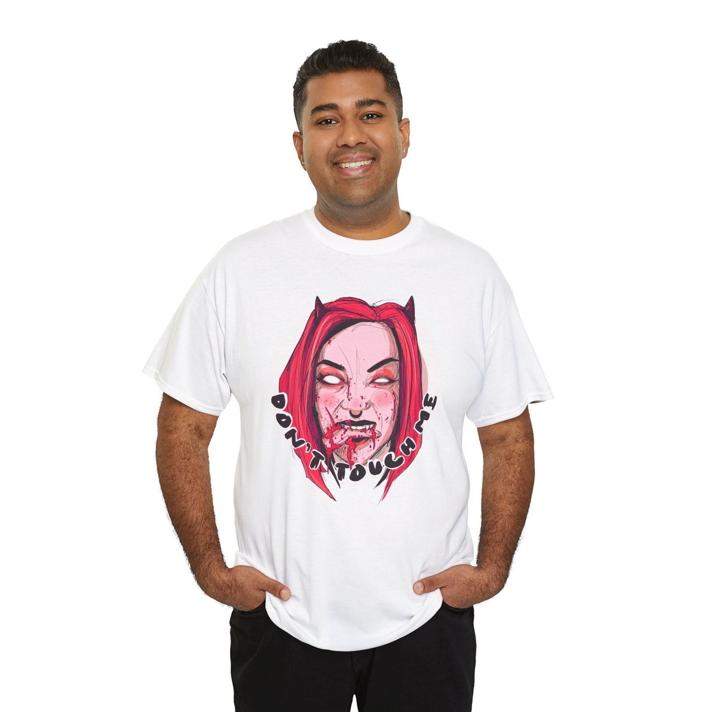 Don't Touch Me Unisex Heavy Cotton Tee
