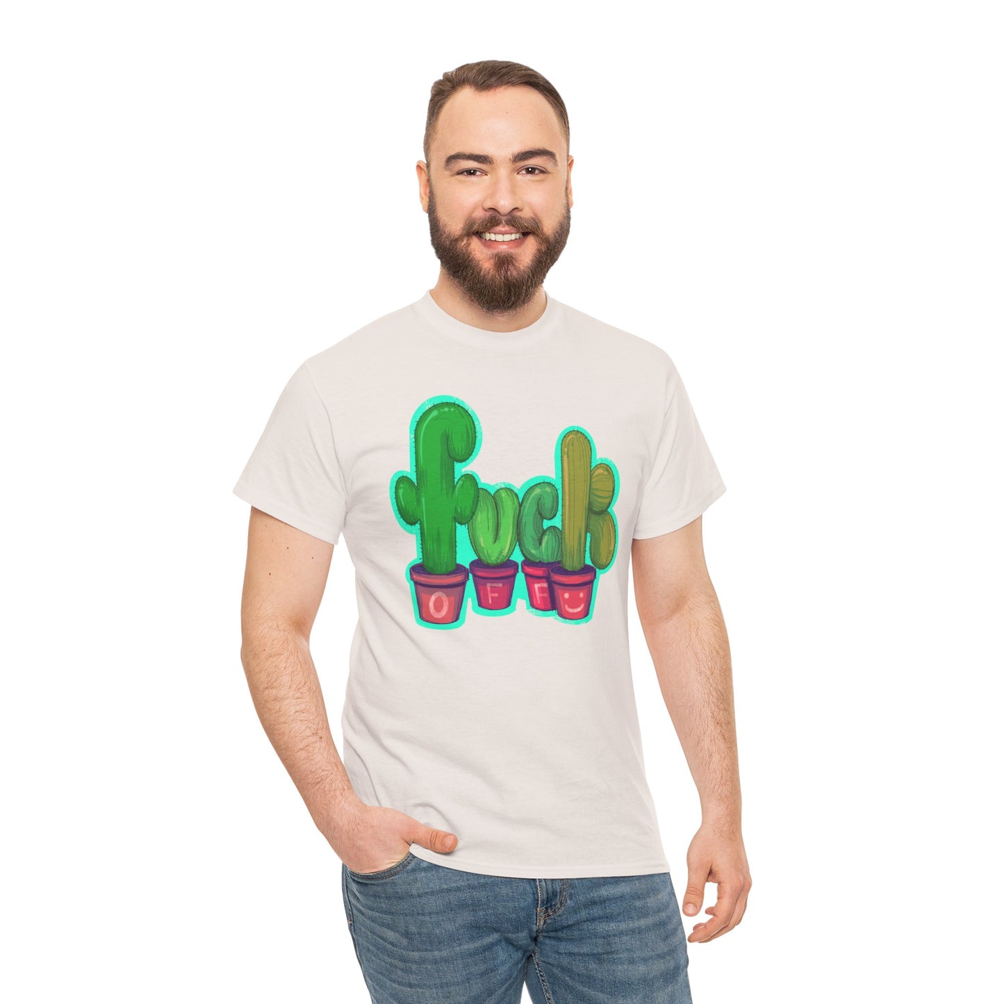 Rude Succulents Unisex Heavy Cotton Tee