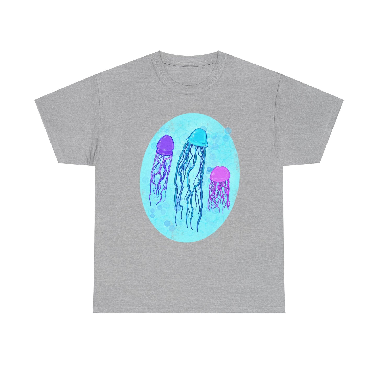 Jellyfish Varieties Unisex Heavy Cotton Tee