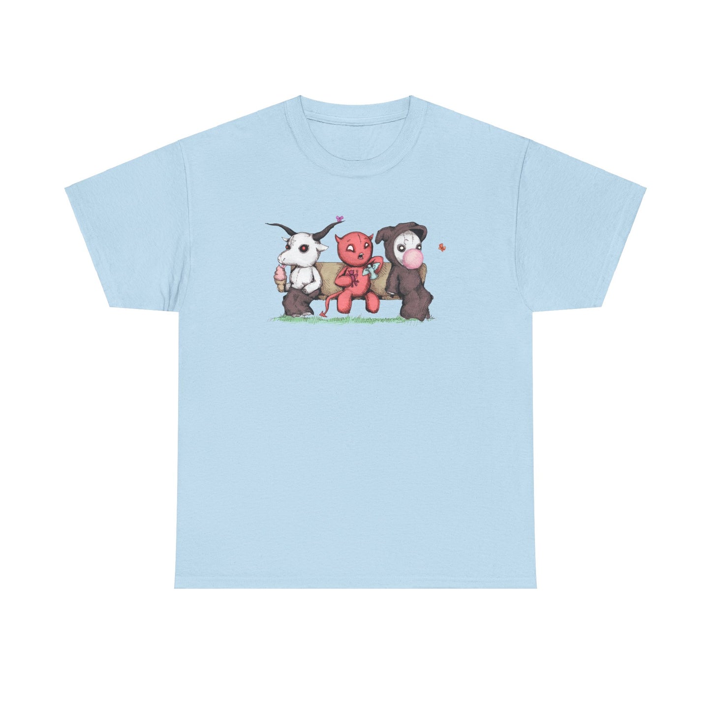 Evil Day Off Unisex Heavy Cotton Tee