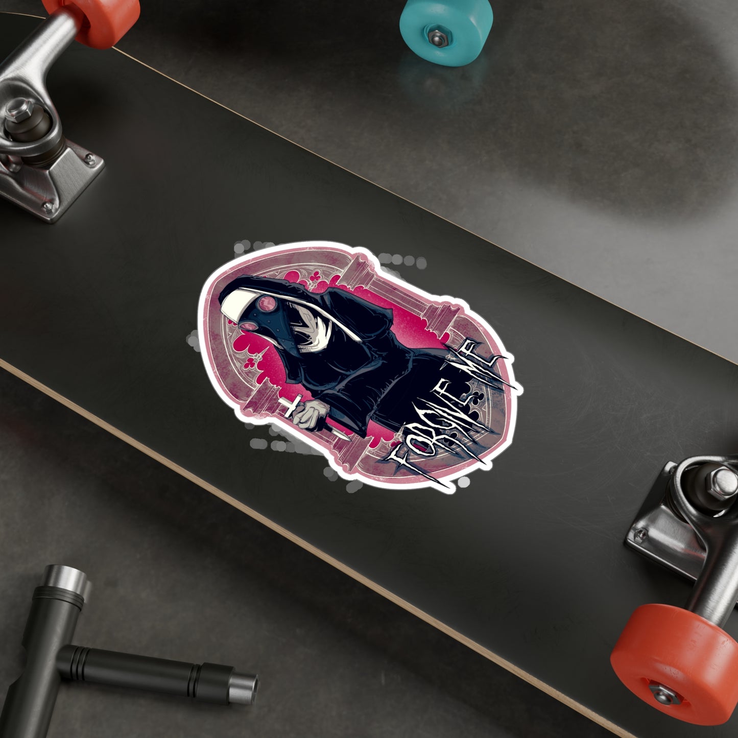 Forgive Me Kiss-Cut Vinyl Decal