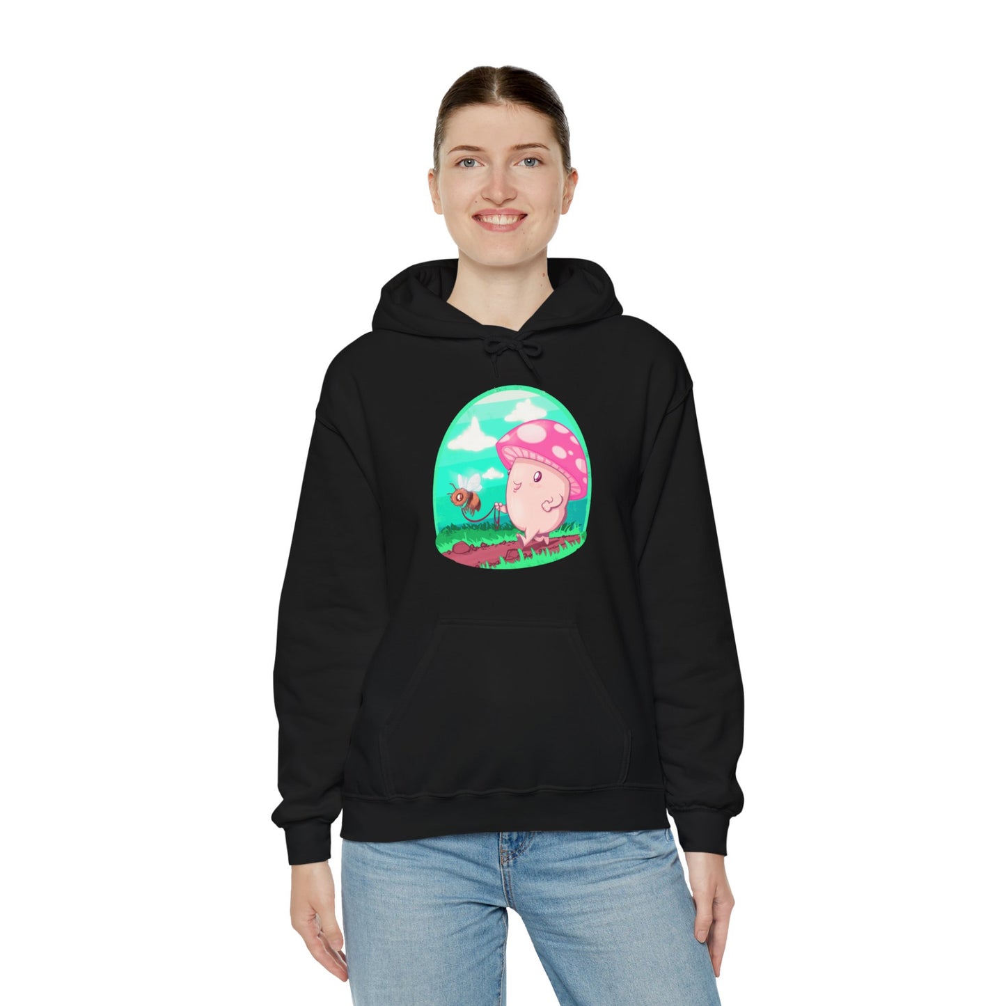 Bee Walk Unisex Heavy Blend Hooded Sweatshirt