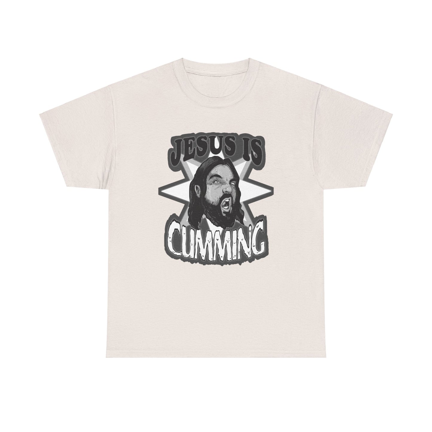 Jesus Is Cumming Unisex Heavy Cotton Tee
