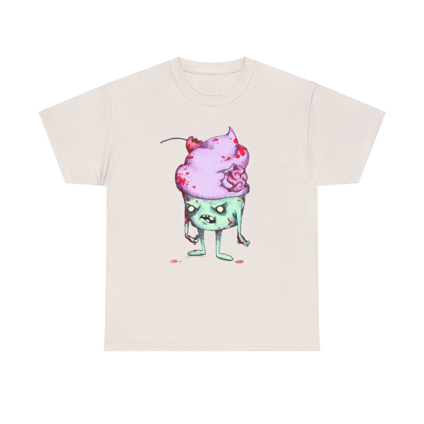 Zombie Cupcake Unisex Heavy Cotton Tee