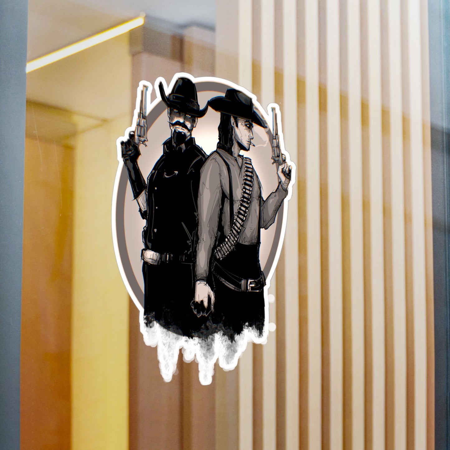 Bounty Hunter Lovers Kiss-Cut Vinyl Decal