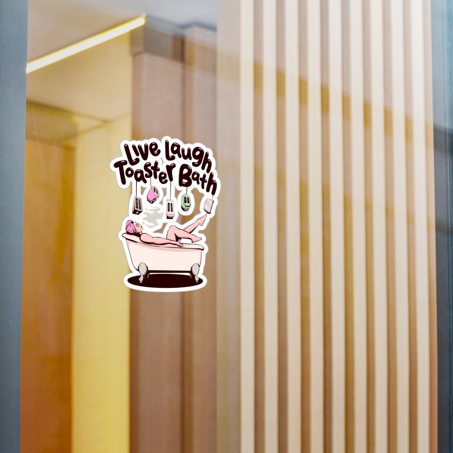 Toaster Bath Kiss-Cut Vinyl Decal