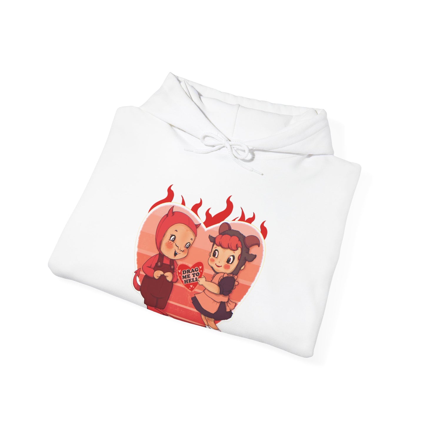 Love Is Hell Unisex Heavy Blend Hooded Sweatshirt