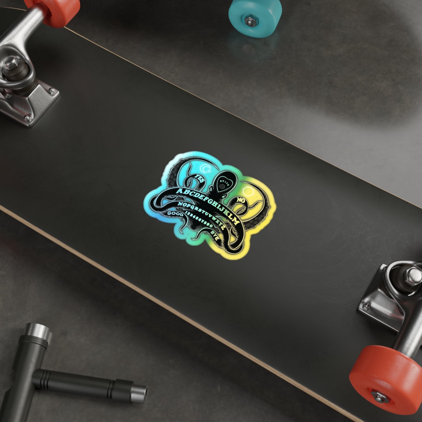Ouija-Pus Holographic Die-cut Stickers