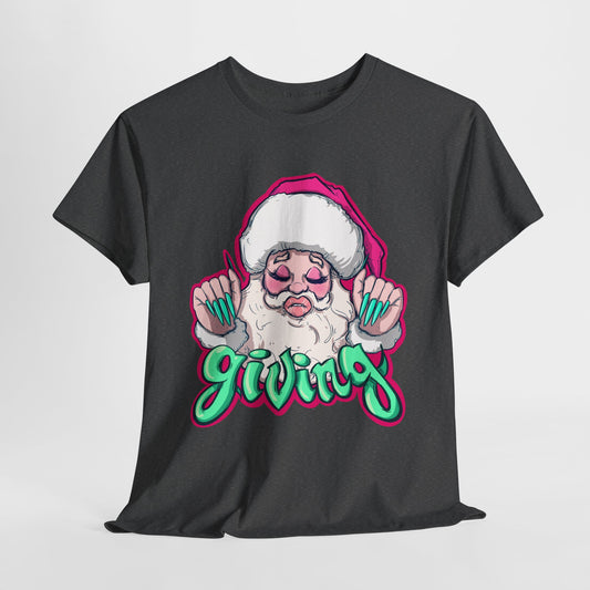 He Is Giving Unisex Heavy Cotton Tee