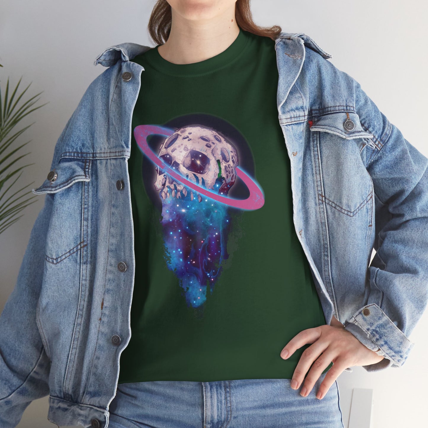 Elemental Skull Space Unisex Heavy Cotton Tee