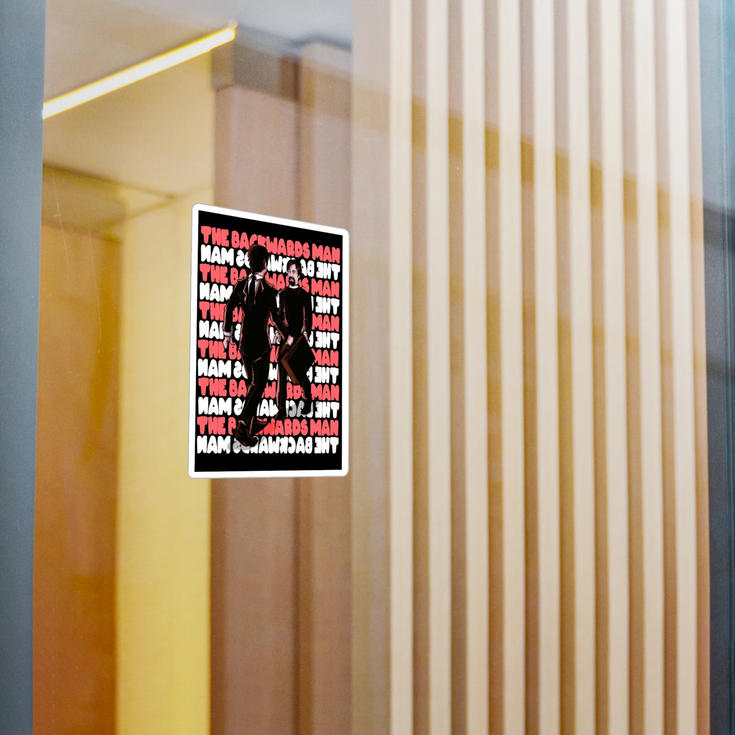 The Backwards Man Kiss-Cut Vinyl Decal